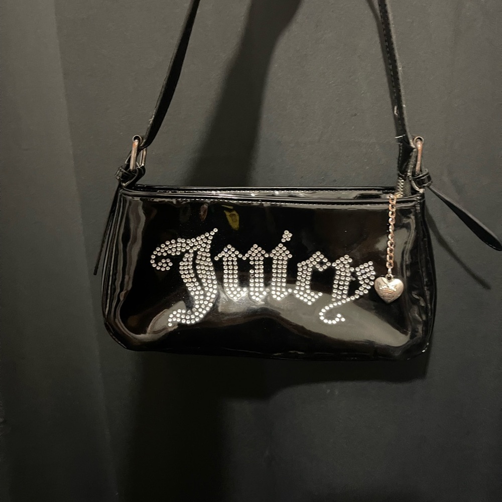 Juicy Couture Black Patent Shoulder Bag